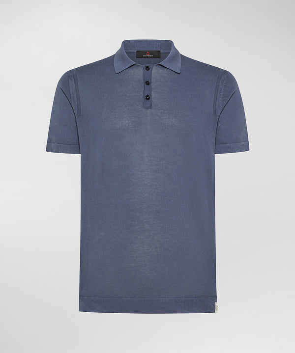 MALAGA FRS 03 Polo classica in tricot di cotone, tinto capo