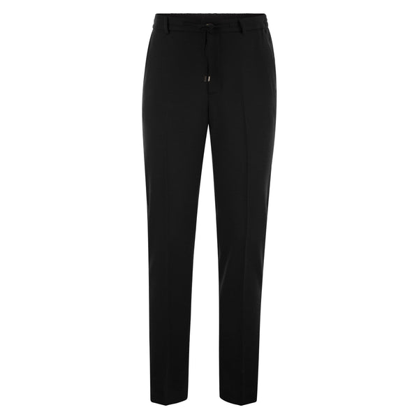 Pantalone jogger in flanella