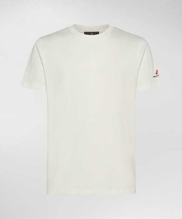 SORBUS N 02 T-shirt in cotone stretch e logo stampato