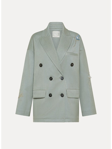 Blazer doppiopetto ricamato