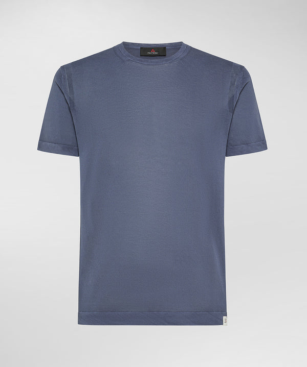 NIAS FRS 02 T-shirt in tricot di cotone tinto capo