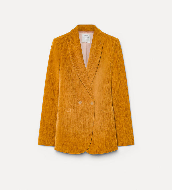 Giacca doppiopetto velluto