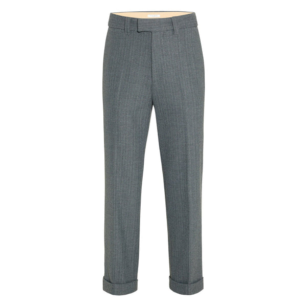 Pantalone largo gessato