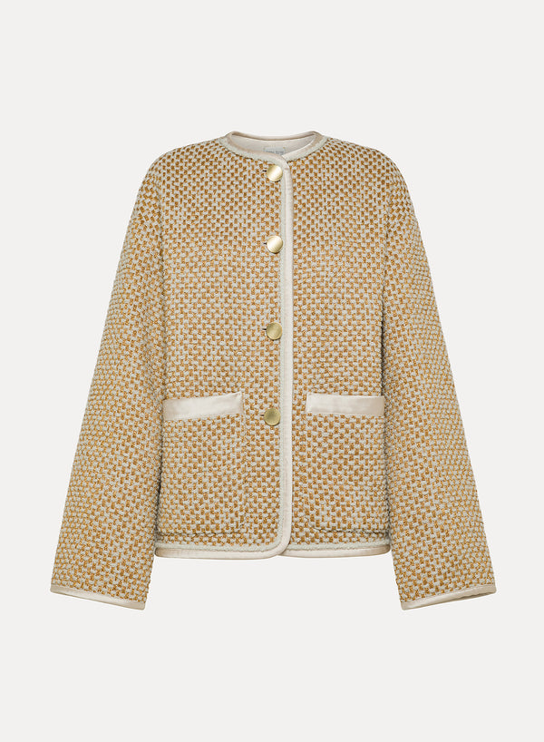 Blouson in tweed natté