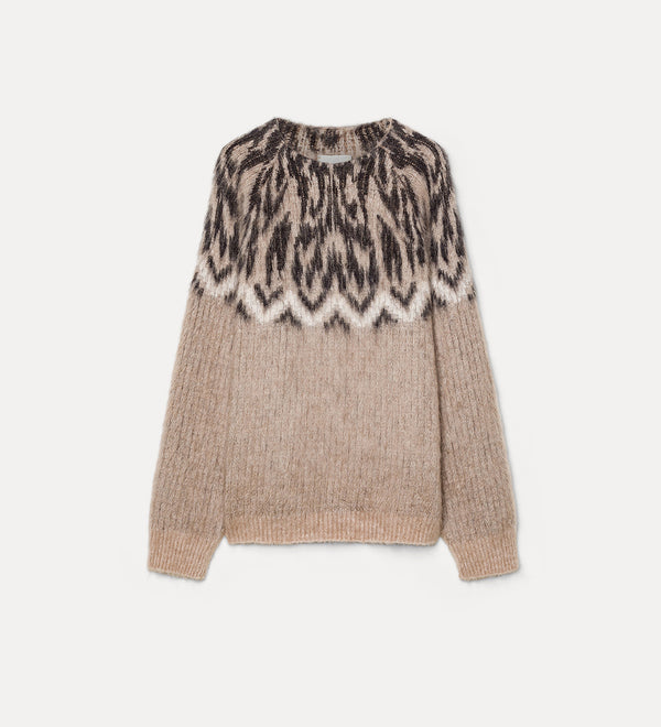 Maglia jacquard baby alpaca