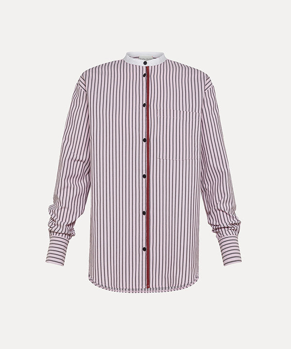 Camicia coreana riga oxford